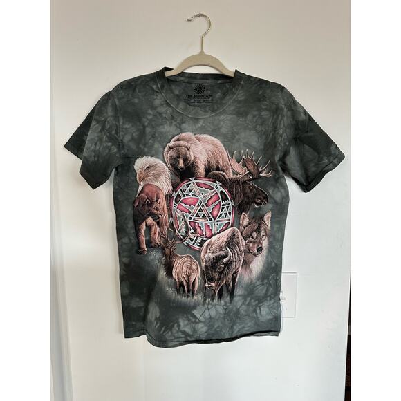 Animal Spirit Circle Classic S the mountain brand new comfort Cotton T-Shirt - Picture 1 of 3